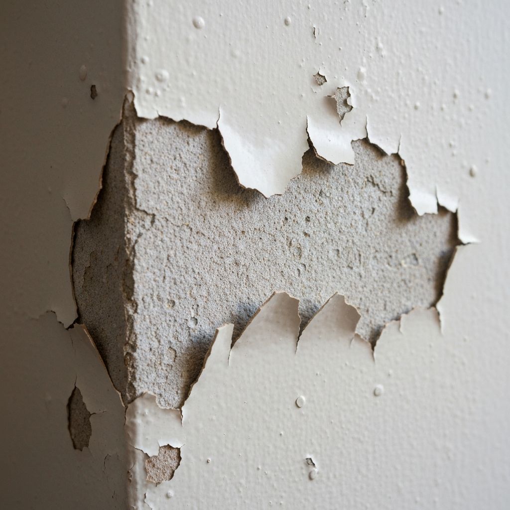 Peinture qui cloque ou s'écaille